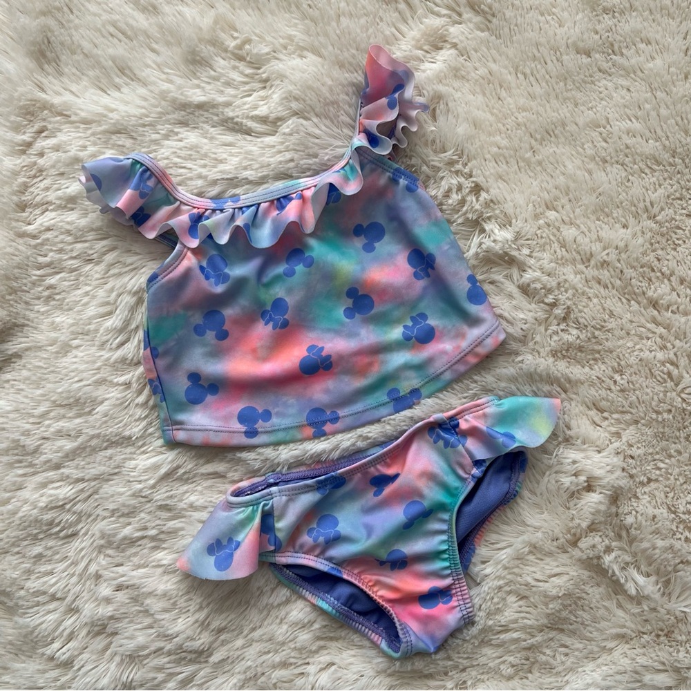 Jumping Beans Disney's Minnie Mouse Toddler Girl Tankini Swim Set